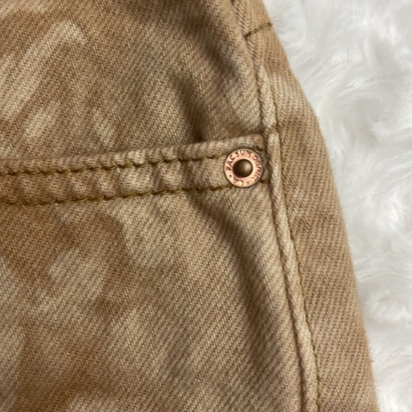 PACSUN WOMENS BROWN TIE DYE HIGH RISE FESTIVAL SHORTS - Picture 6 of 12